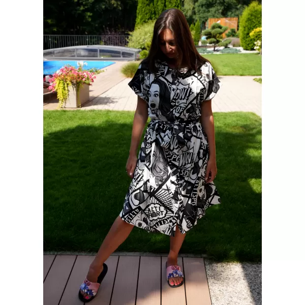  Rochie ALTISPORT ENNIS NEGRU/ALB 