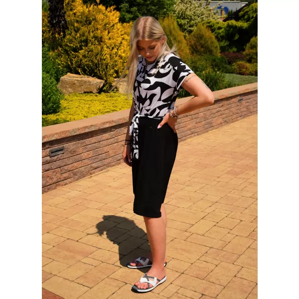  Rochie KIXMI URIA NEGRU/ALB 