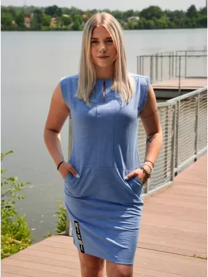 Rochie KIXMI UNEGA ALBASTRU