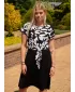 Rochie KIXMI URIA NEGRU/ALB