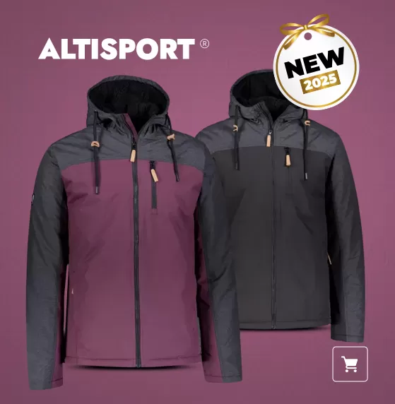 Geaca de iarna pentru barbati ALTISPORT NEROM BURGUNDIA